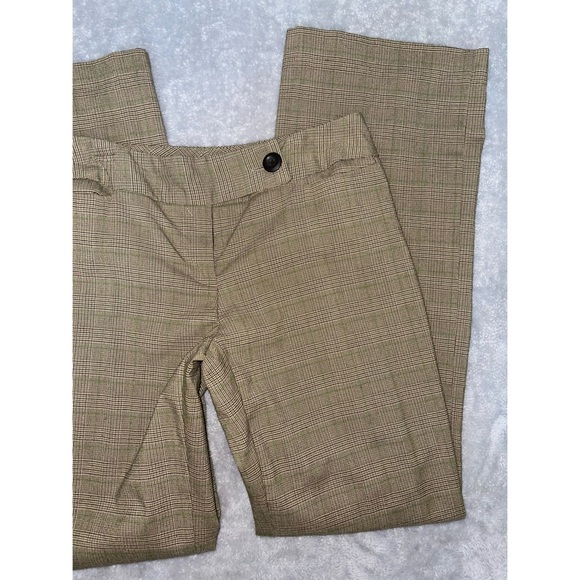 Women’s Green Plaid Tailor B.Moss Stretch Slacks 💚 - Picture 2 of 16